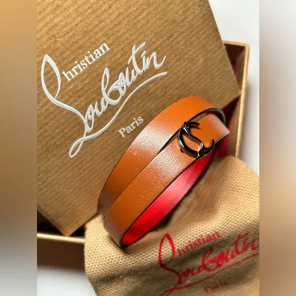 Louboutin Loubilinks Logo Double Wrap Bracelet